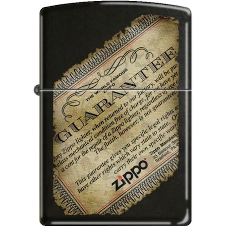 Zippo 2024 Zippo Custom Guarantee Black ZIP-218CI011085